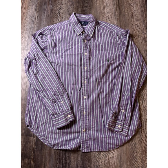 Polo Ralph Lauren Other - Ralph Lauren Shirt Mens 2XB Classic Fit Striped Pony Long Sleeve Button Down